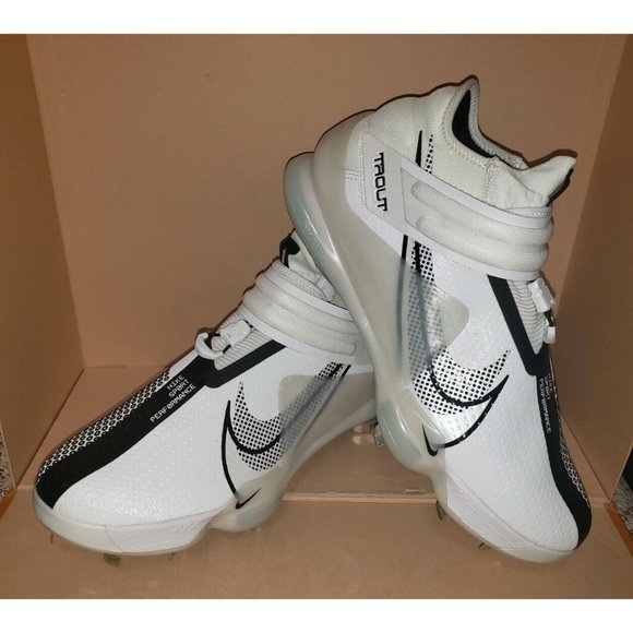 Nike Force Zoom Trout 7 Metal Baseball Men\'s Sizes White/Black NWOB ! main image 5